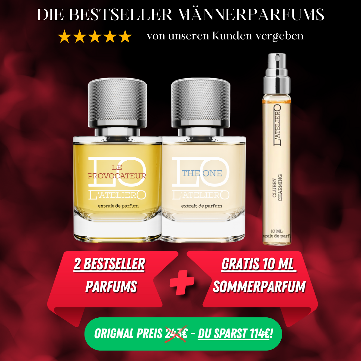 Bestseller Männer-Bundle - 2 + 1 Gratis